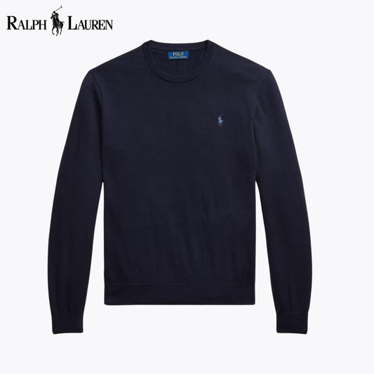 RL Cotton-Cashmere Crewneck Jumper Blue Navy / S RL Cotton-Cashmere Crewneck Jumper