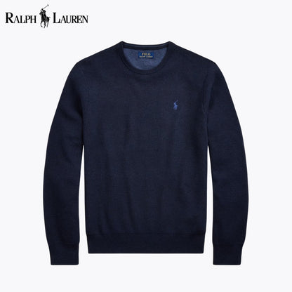 RL Mesh-Knit Cotton Crewneck Sweater RL Mesh-Knit Cotton Crewneck Sweater