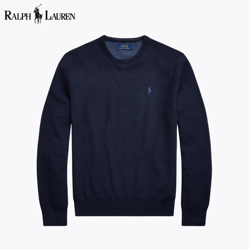 RL Mesh-Knit Cotton Crewneck Sweater RL Mesh-Knit Cotton Crewneck Sweater