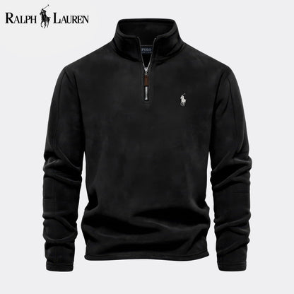 RL Prestige Cable-Knit Wool Knit Sweater Black / S RL Prestige Cable-Knit Wool Knit Sweater